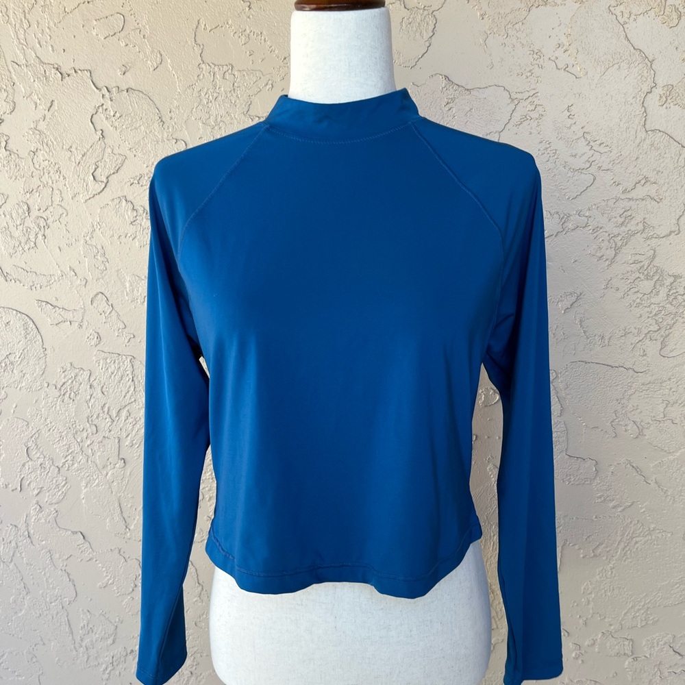 Athleta Teal Long Sleeve Top